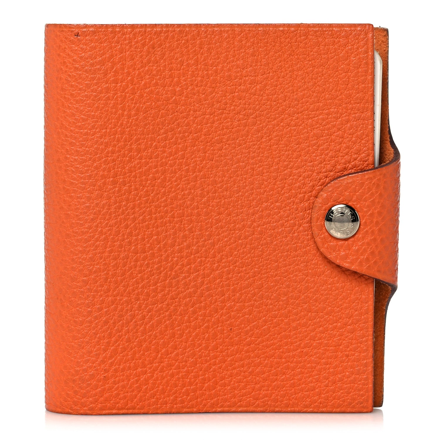 Hermes Togo Ulysse Mini Notebook Orange 1 of 10