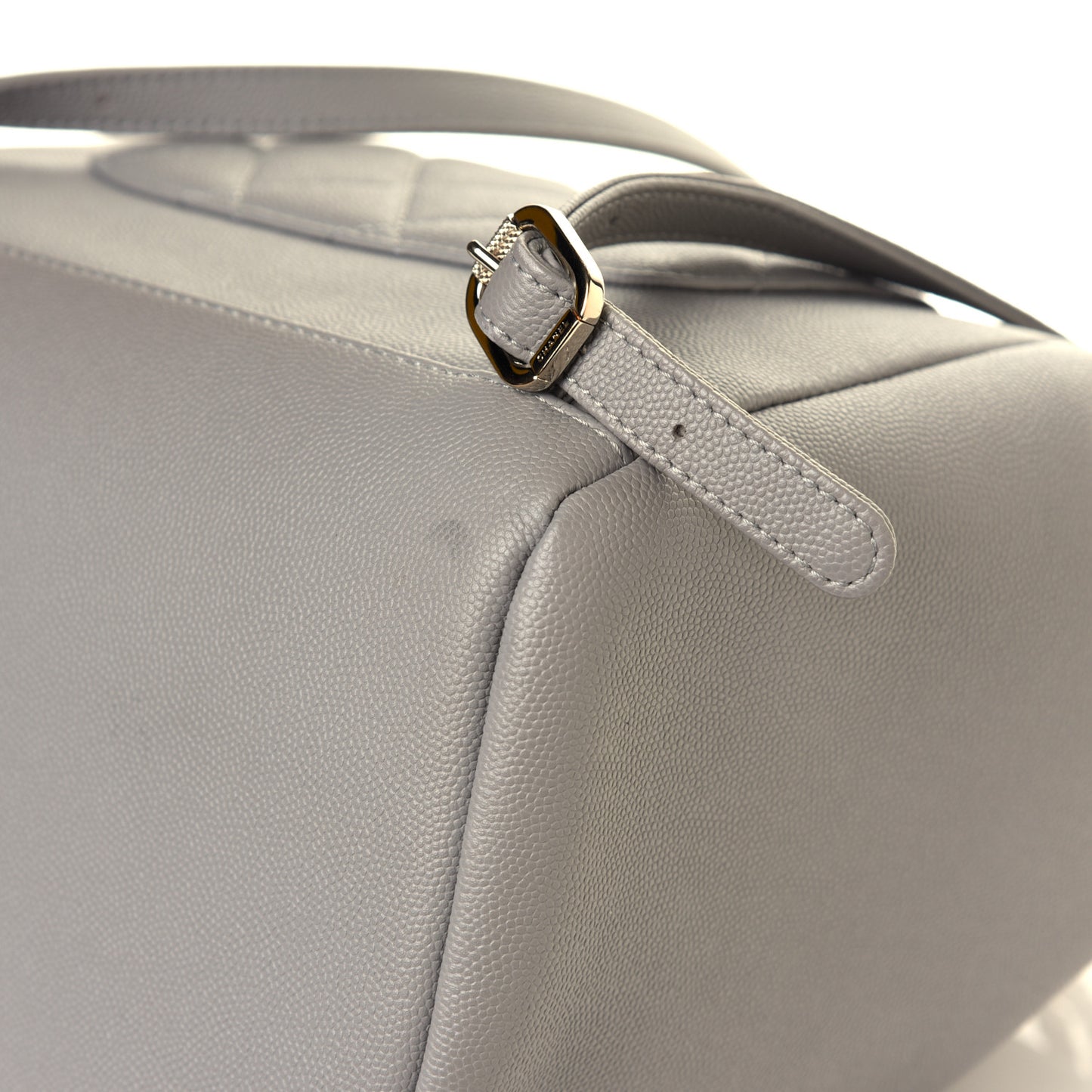Caviar Quilted Business Affinity Backpack Grey