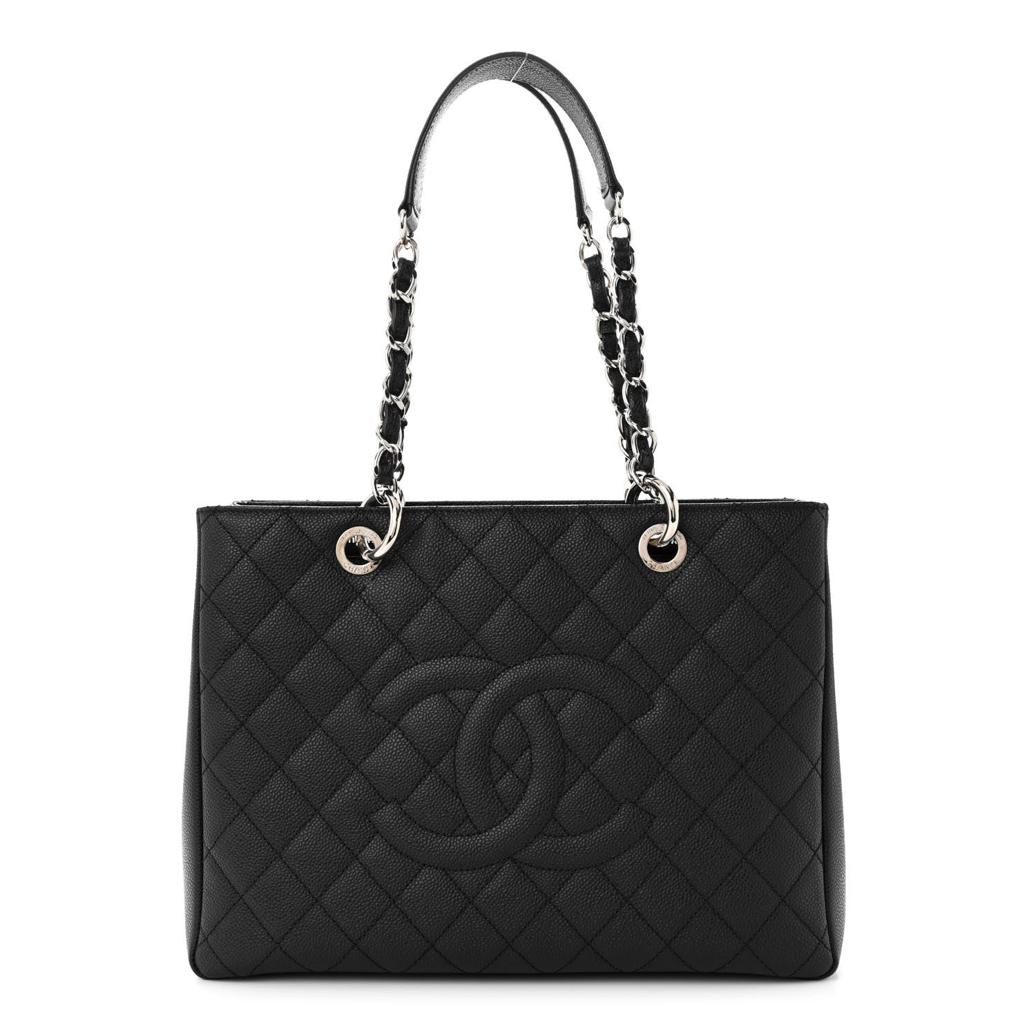 Chanel Caviar Quilted Grand Shopping Tote GST Black 1 of 13