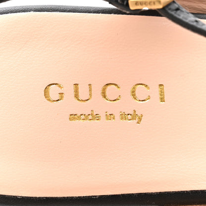 Gucci Nappa Matelasse GG Marmont Slingback Platform 45/130mm Espadrille Wedges 40 Black 7 of 12