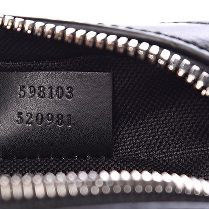 Gucci GG Supreme Monogram Appia Calfskin Web Small Camera Messenger Bag Black Grey 7 of 10