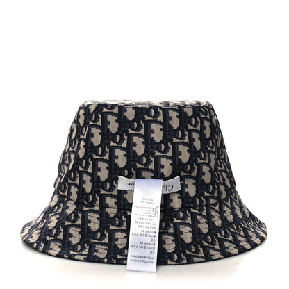 Christian Dior Oblique Reversible Teddy-D Brim Bucket Hat 57 Blue 10 of 12