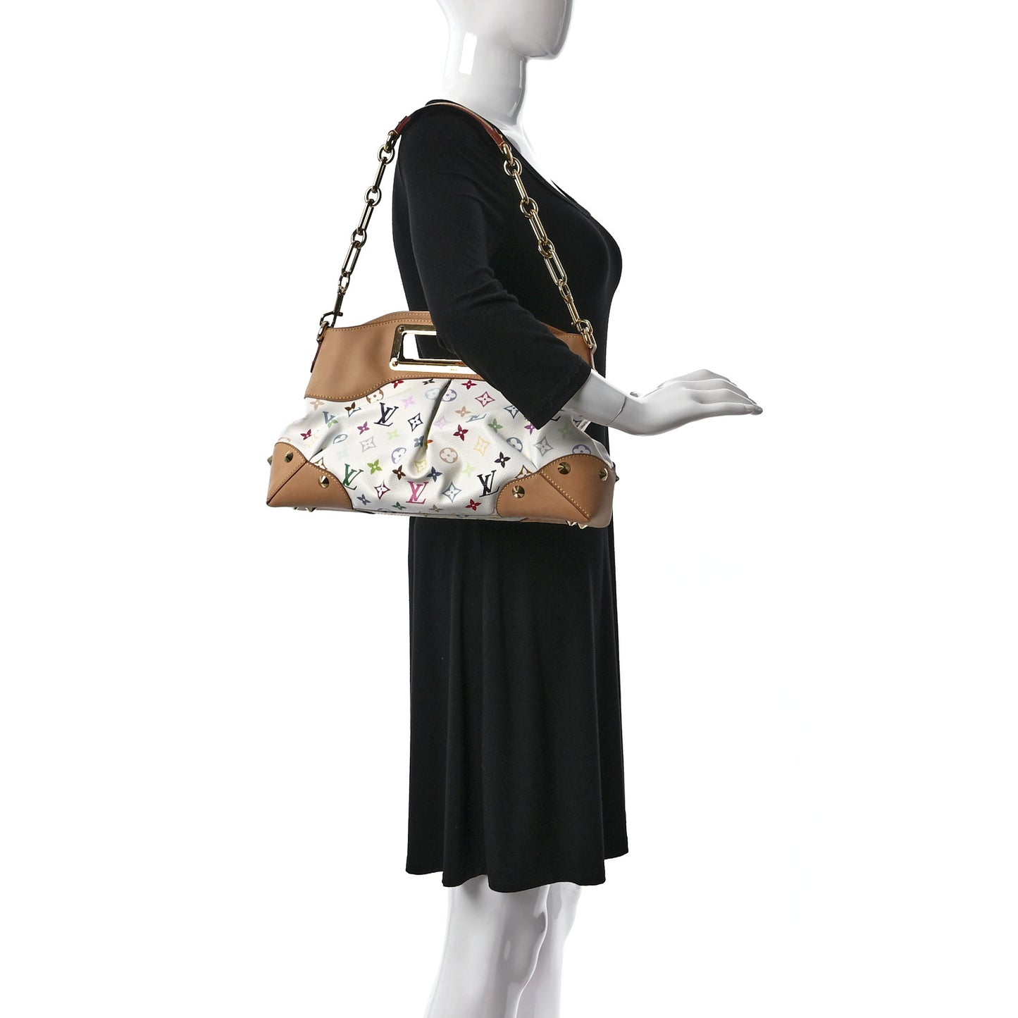 Monogram Multicolor Judy MM White