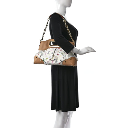 Louis Vuitton Monogram Multicolor Judy MM White 2 of 9