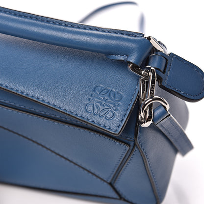 Loewe Calfskin Mini Puzzle Bag Blue 9 of 9
