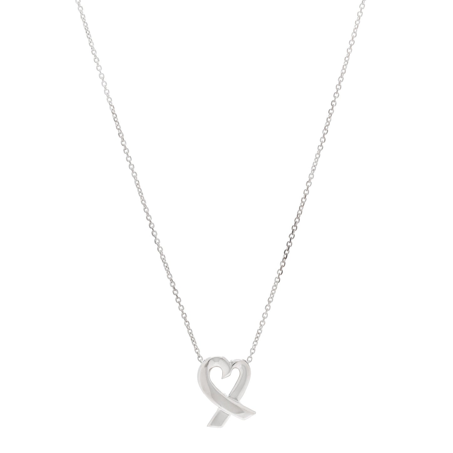 Sterling Silver Paloma Picasso Loving Heart Pendant Necklace