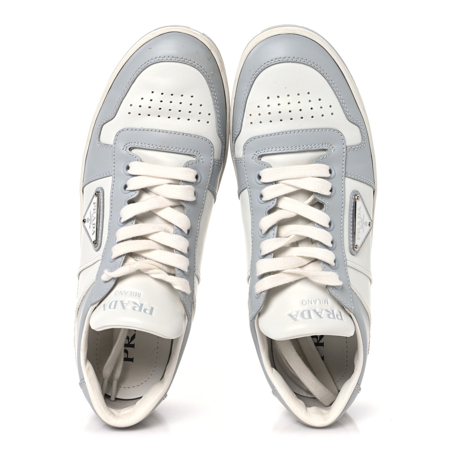 Vitello Sport Spazzolato Rois Triangle Logo Womens Downtown Low Top 30mm Sneakers 40 White Fiordaliso