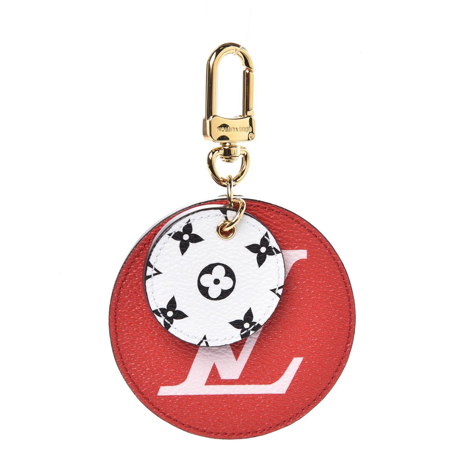 Louis Vuitton Monogram Giant Bag Charm Key Holder Rouge 1 of 5