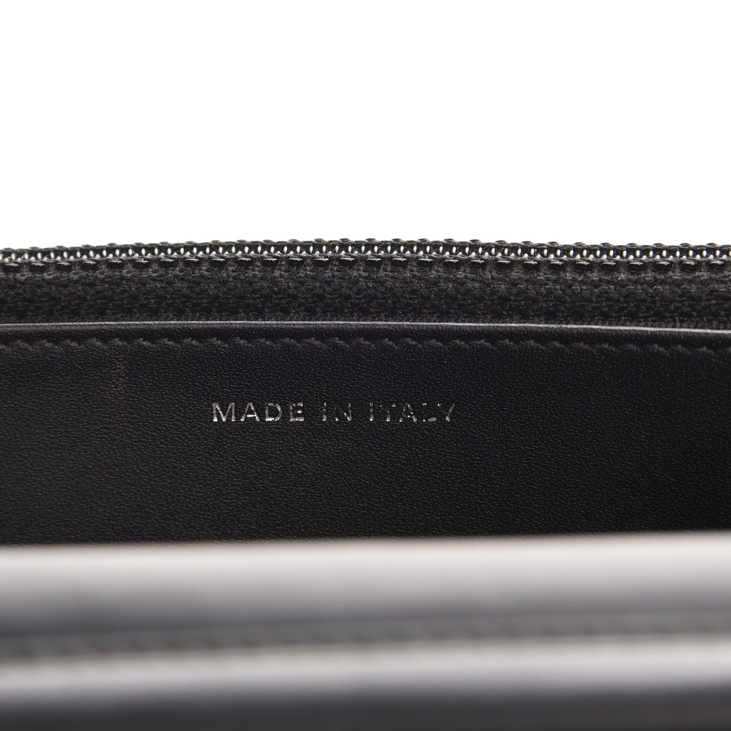 Patent Quilted Wallet On Chain WOC Black