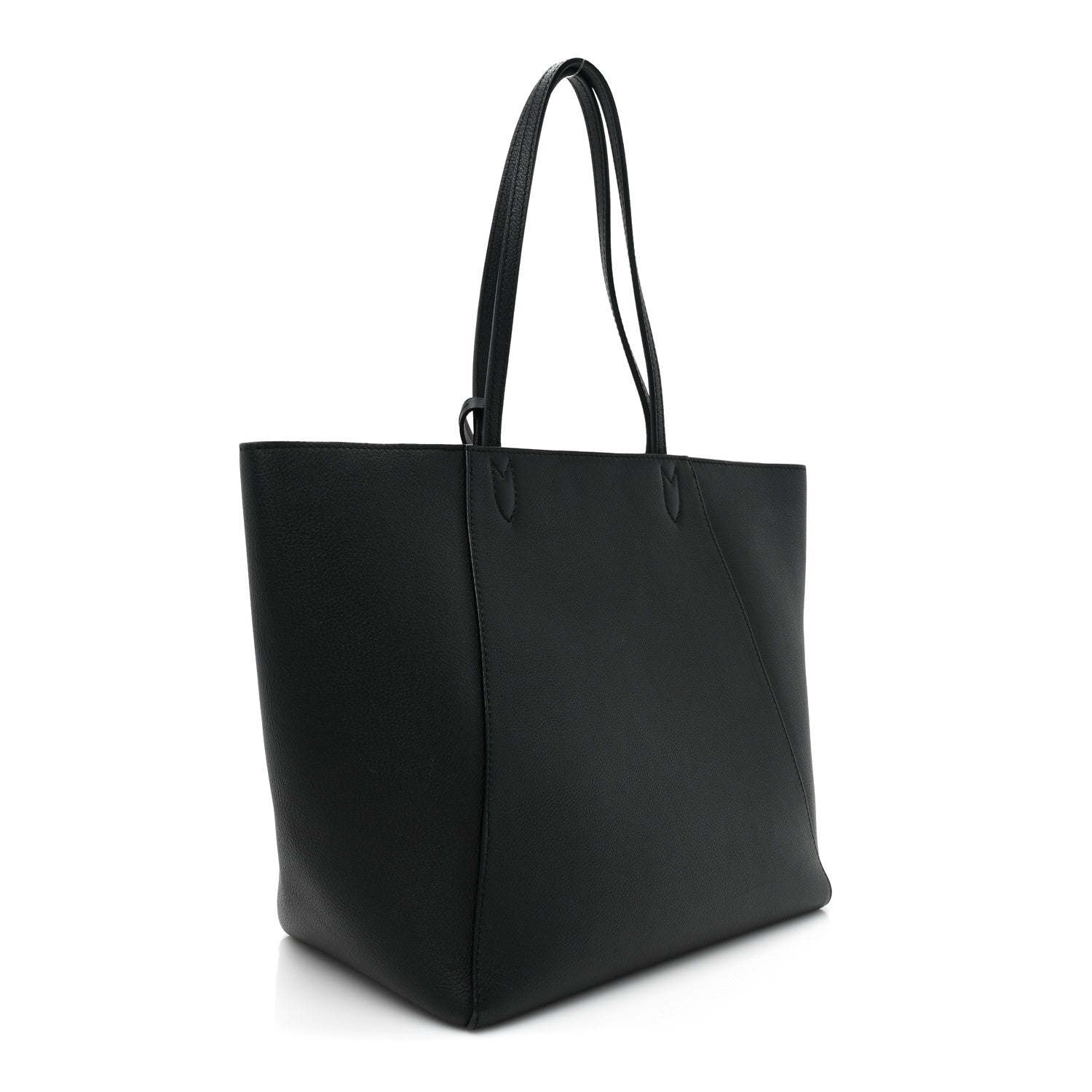 Louis Vuitton Calfskin Lockme Cabas Black 3 of 12