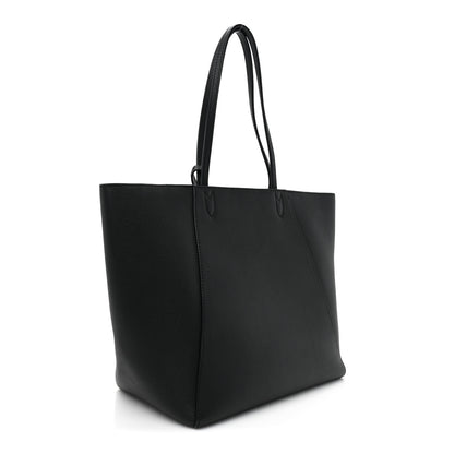 Louis Vuitton Calfskin Lockme Cabas Black 3 of 12