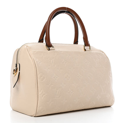 Louis Vuitton Empreinte Calfskin Speedy Bandouliere 25 NM Creme Caramel 2 of 4