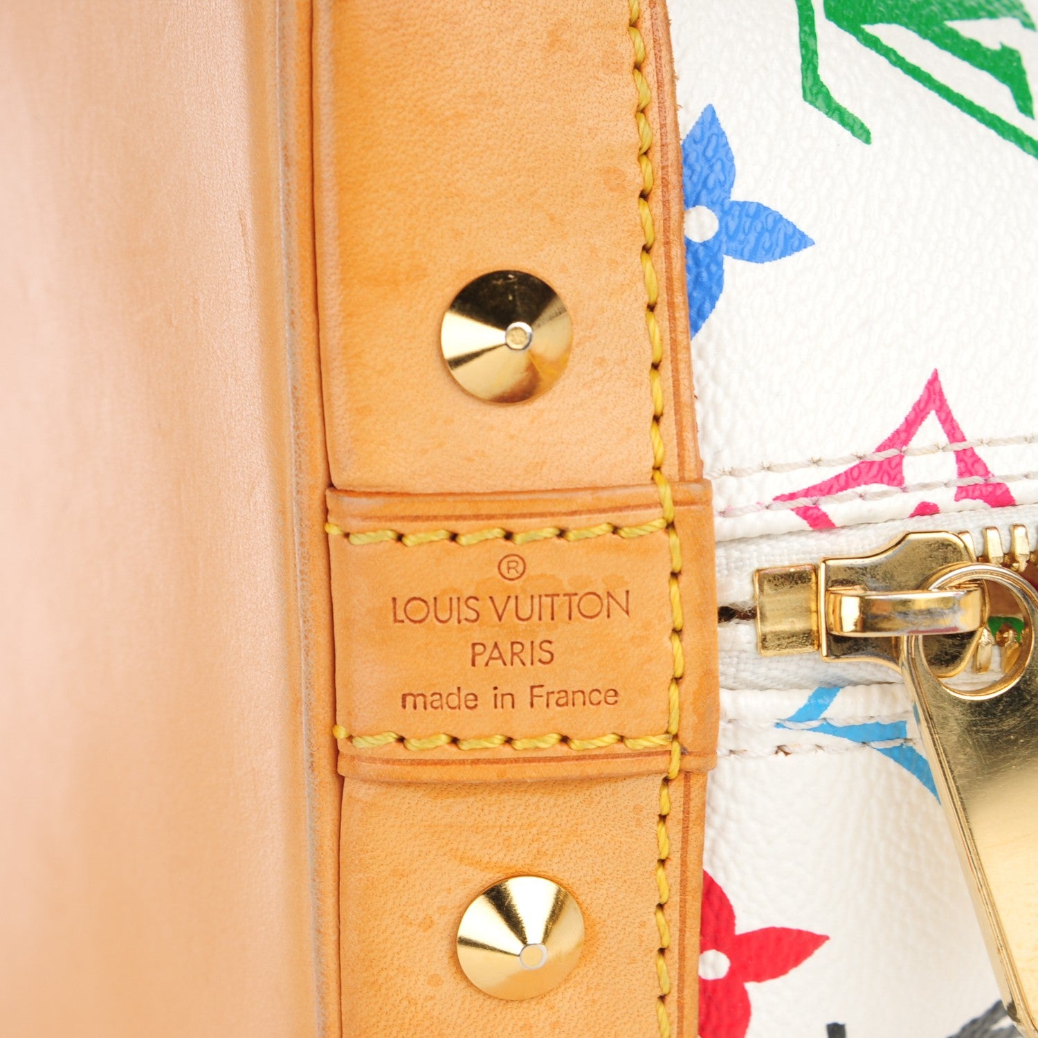 Louis Vuitton Monogram Multicolor Alma White 6 of 11
