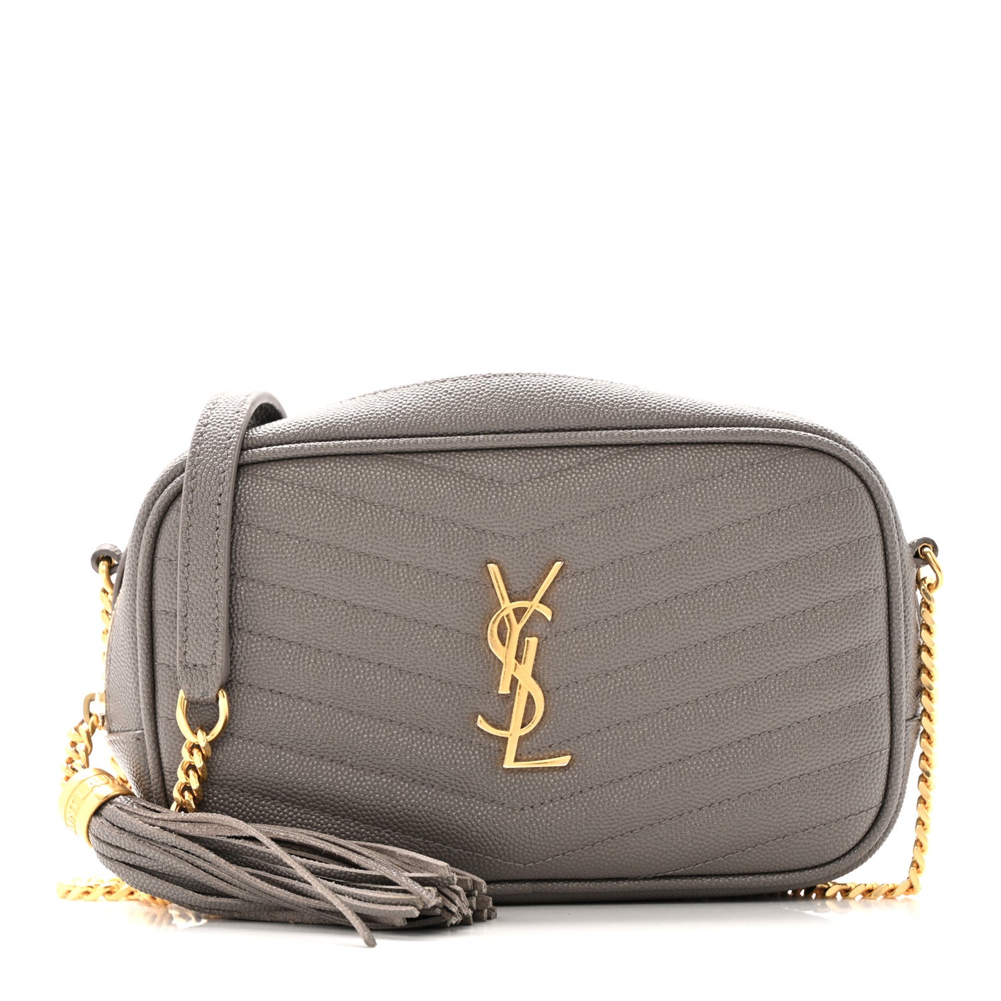 Grain De Poudre Matelasse Monogram Mini Lou Camera Bag Fog