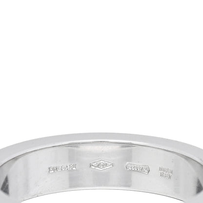 Bulgari 18K White Gold Diamond B.Zero1 Essential Band Ring 50 5.25 4 of 4