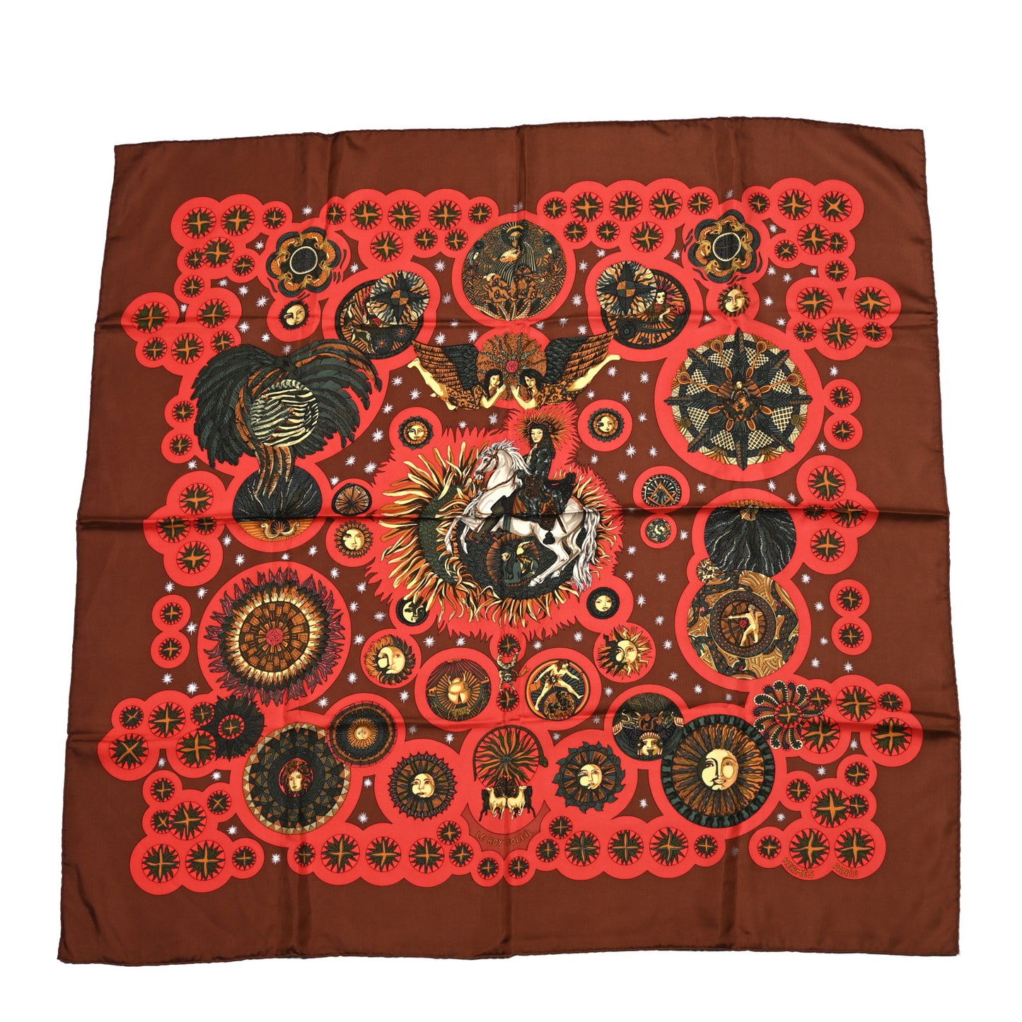 Silk Le Roy Soleil Scarf 90