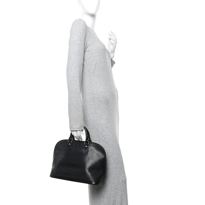 Louis Vuitton Epi Alma PM Black 2 of 10