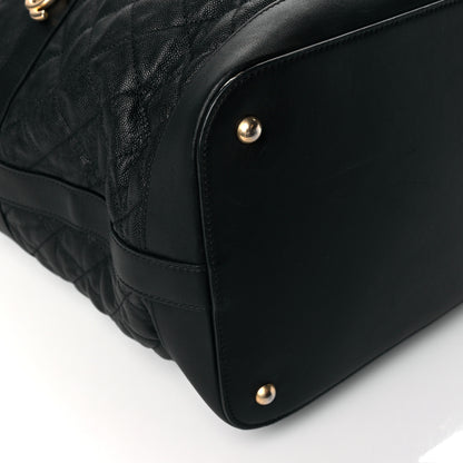 Chanel Caviar Quilted Weekender Bag Black 9 of 10