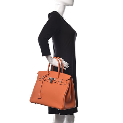 Hermes Togo Birkin 35 Orange 2 of 12