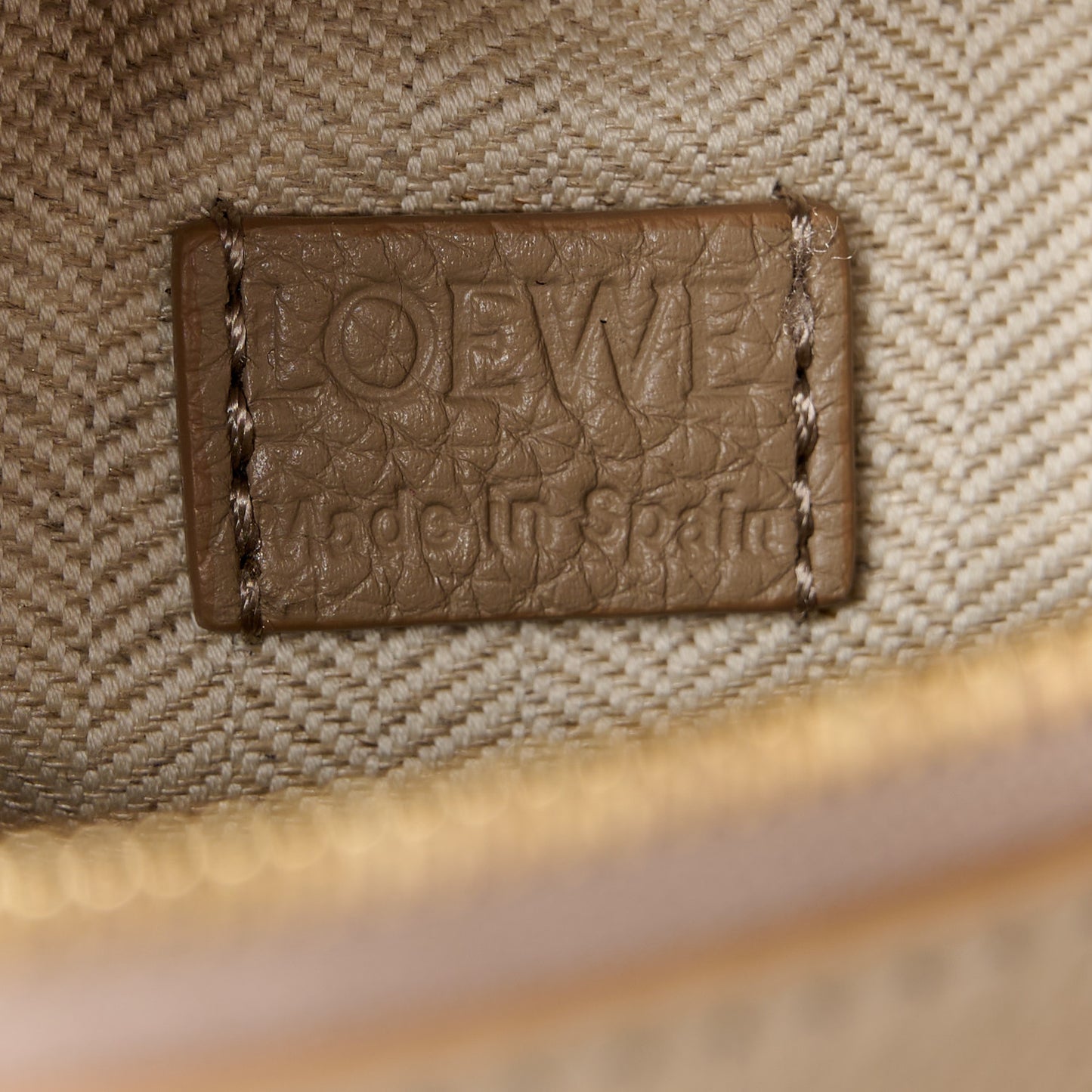Calfskin Mini Puzzle Edge Bag Sand