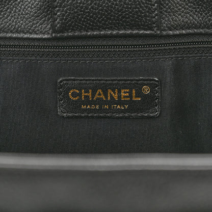 Chanel Calfskin Cerf Executive Shopper Tote Black 5 of 9