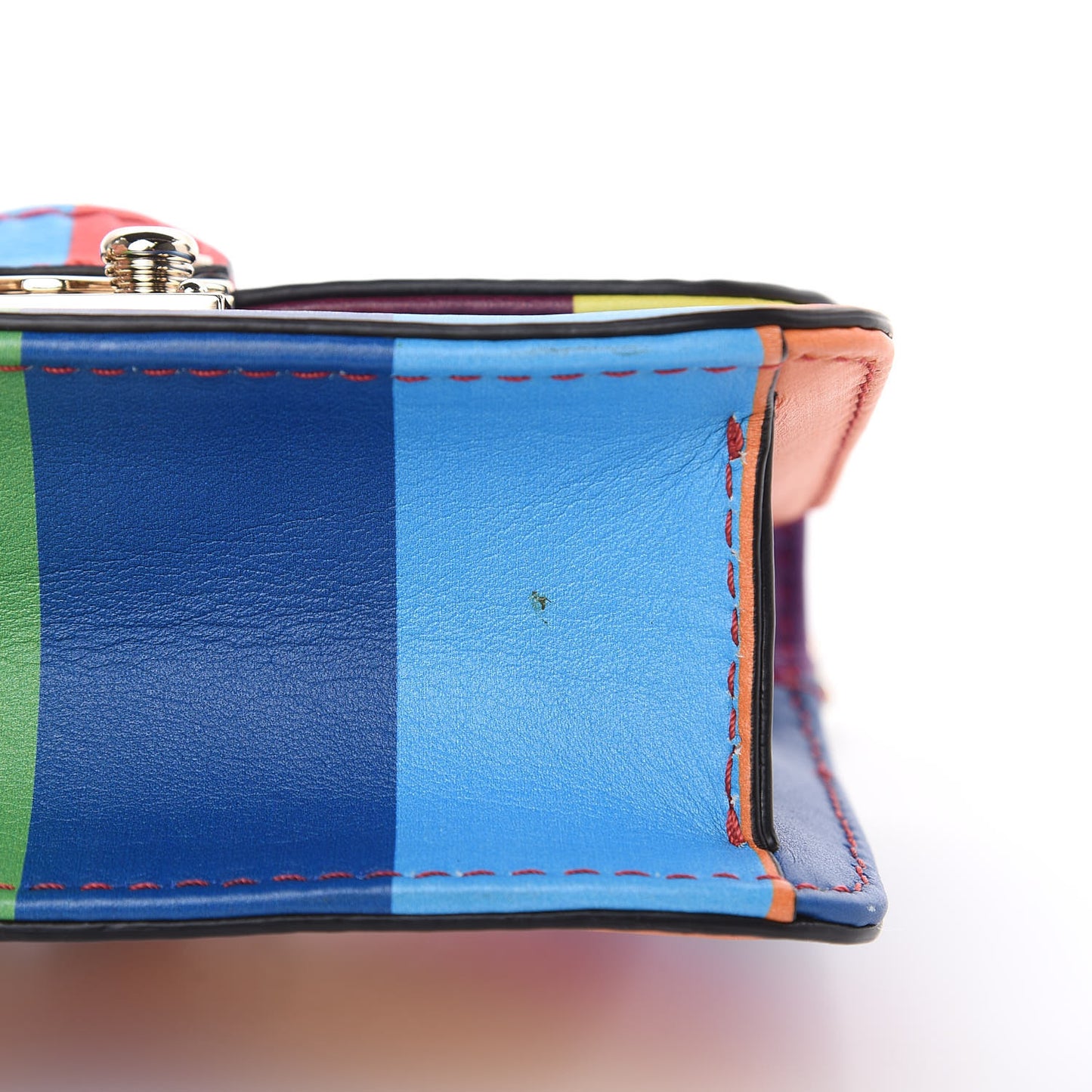 Vitello 1973 Mini Glam Lock Rockstud Flap Multicolor