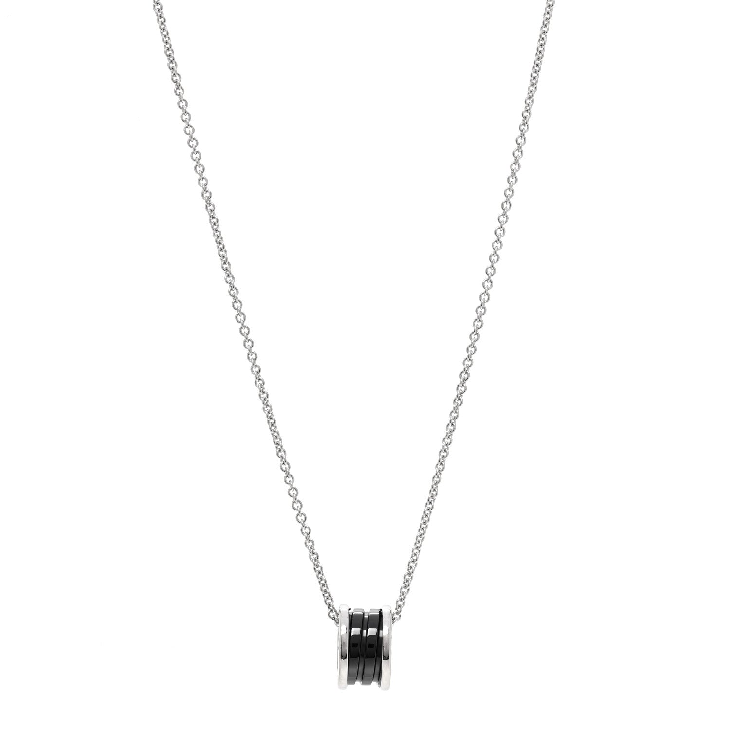 Bulgari Sterling Silver Ceramic Save The Children Pendant Necklace 1 of 7