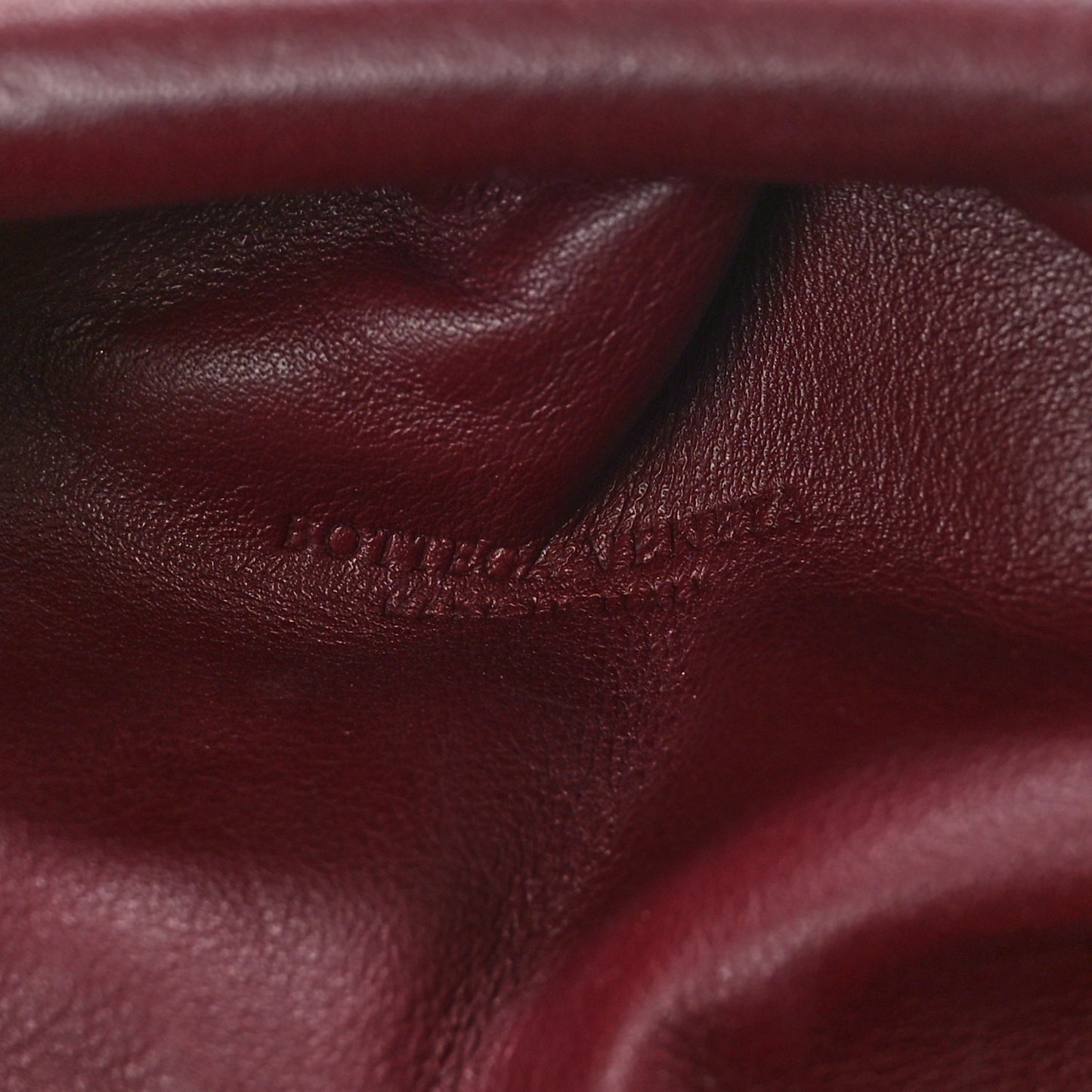 Butter Calfskin The Mini Pouch Bordeaux