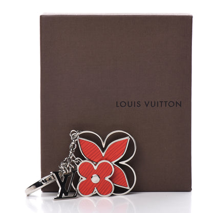 Louis Vuitton Fleur d Epi Bag Charm Red 4 of 4