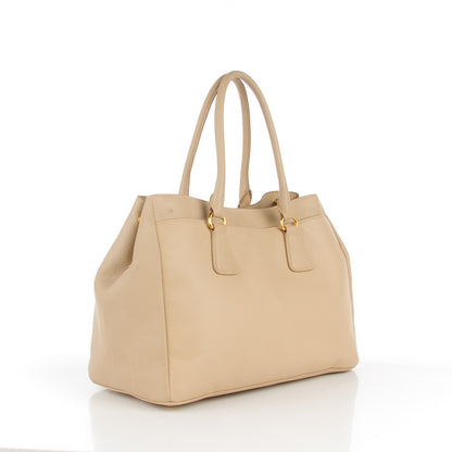 Prada Vitello Daino Tote Sabbia 3 of 8