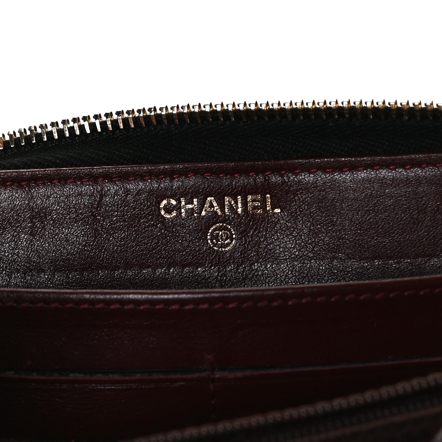 Chanel Caviar Quilted Large Gusset Zip Around Wallet Black 6 of 13