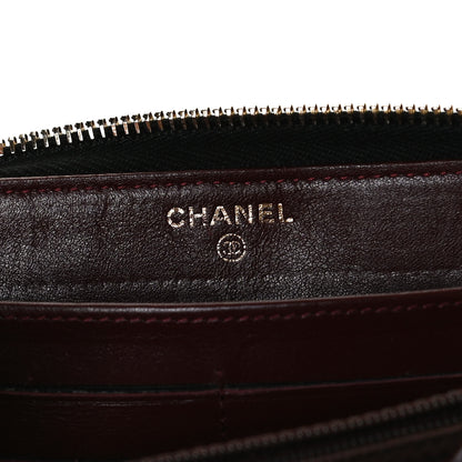 Chanel Caviar Quilted Large Gusset Zip Around Wallet Black 6 of 13