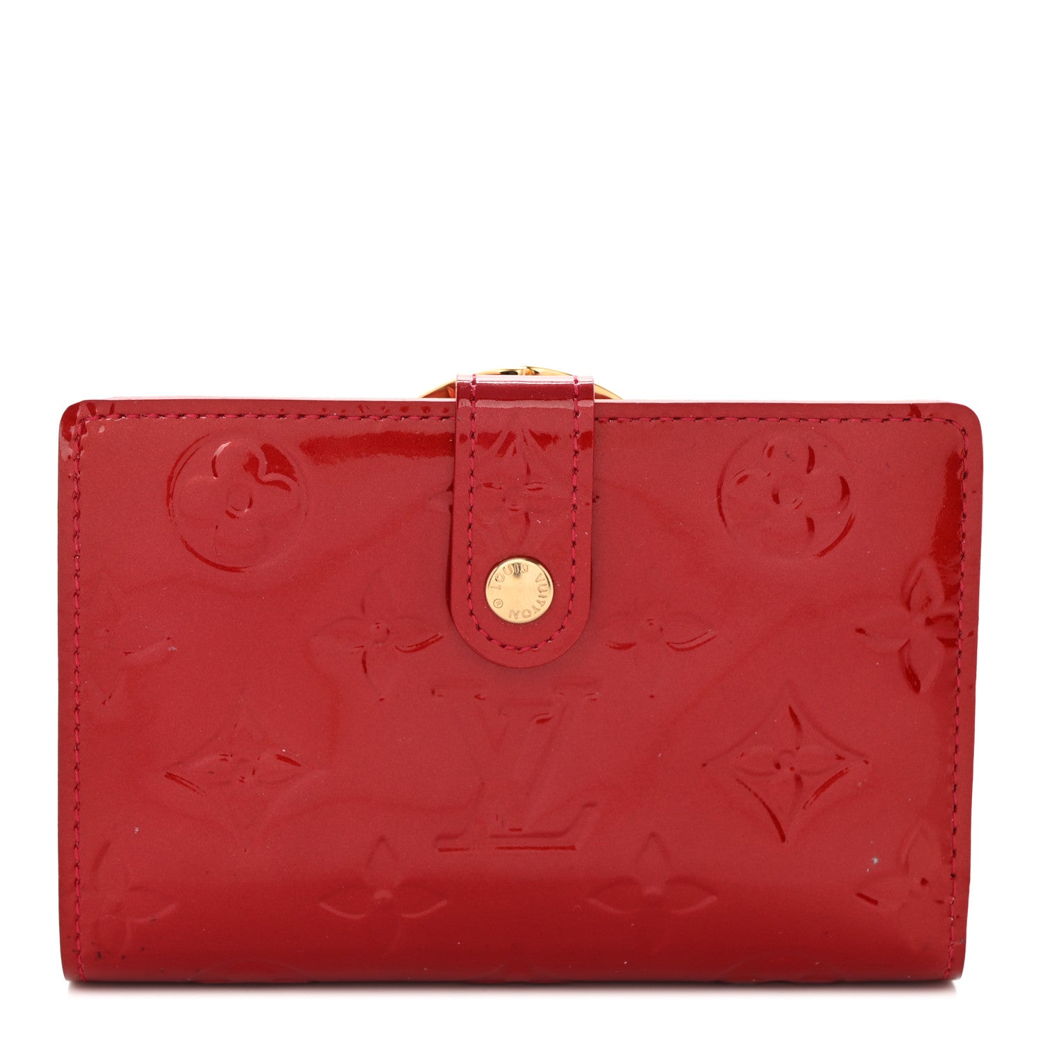 Louis Vuitton Vernis French Purse Wallet Pomme D'Amour 1 of 12