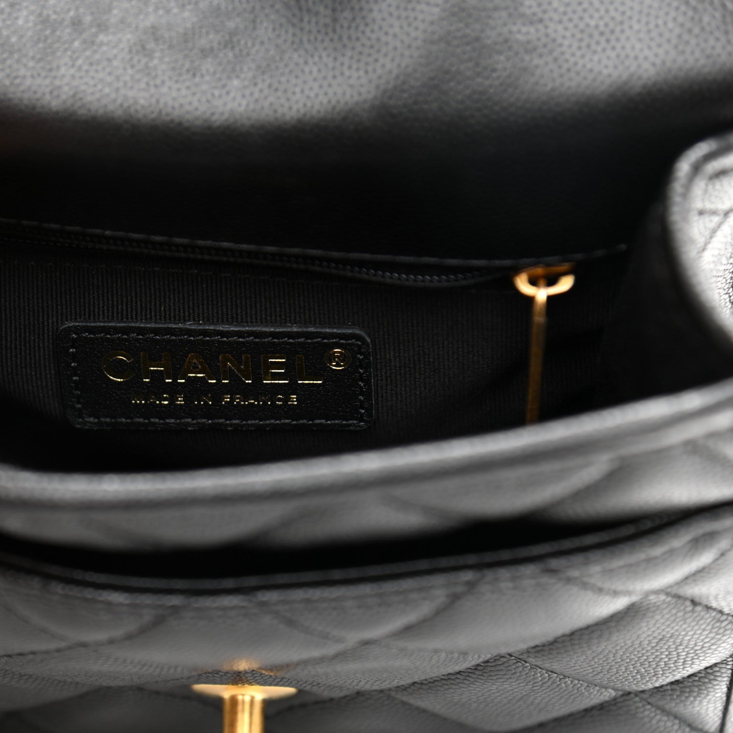 Chanel Caviar School Memory Mini Top Handle Flap Black 5 of 9