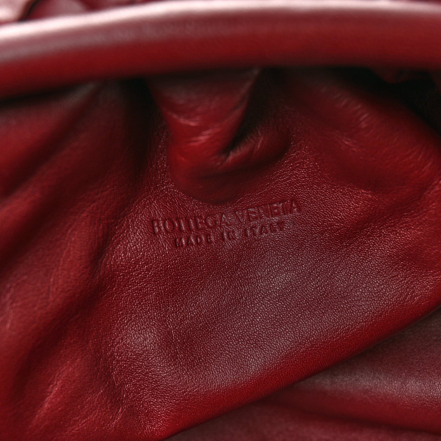 Nappa Maxi Intrecciato The Pouch Oversized Clutch Bordeaux