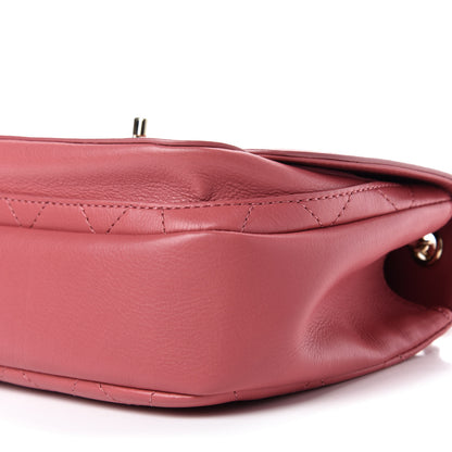 Chanel Calfskin Stitched Small Flap Bag Pink 8 of 12