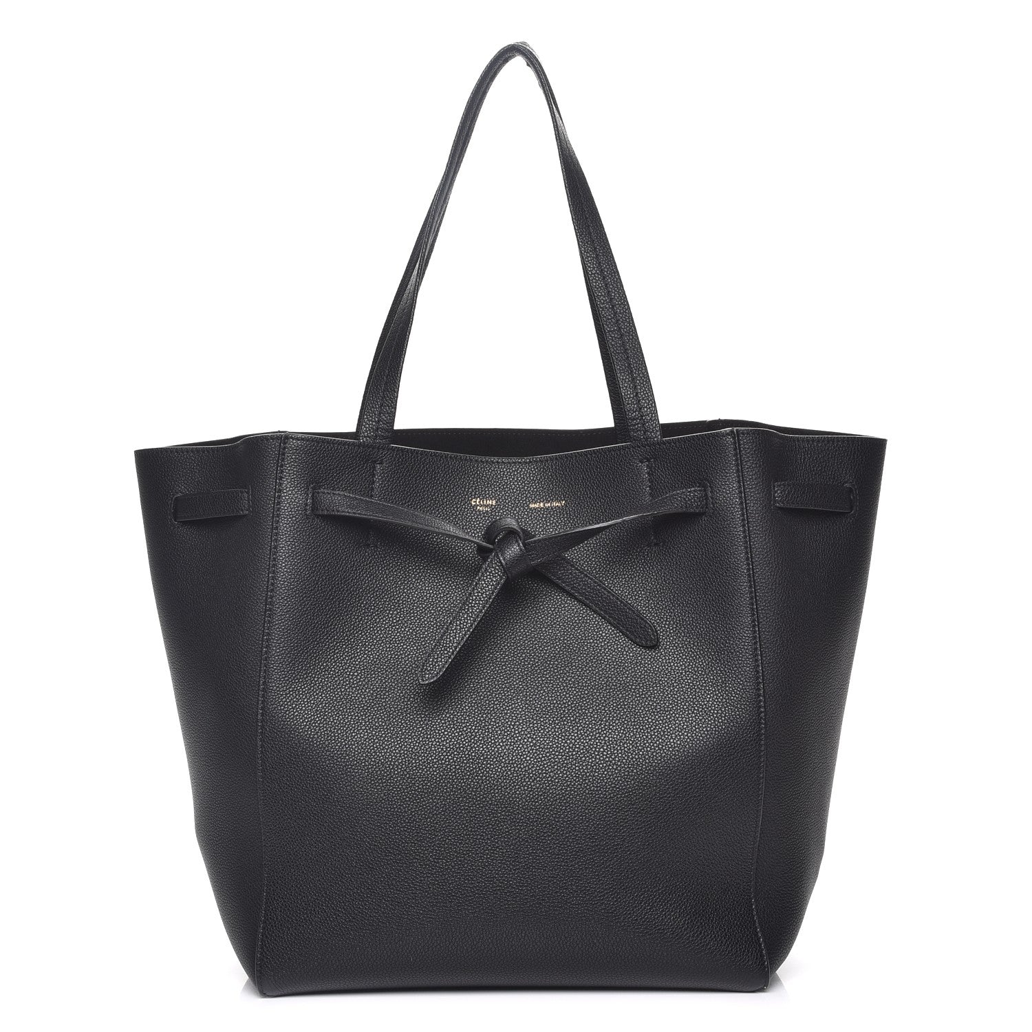 Celine Soft Grained Calfskin Small Belt Cabas Phantom Black 1 of 7
