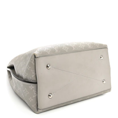 Louis Vuitton Reverse Mahina Carmel Hobo Gris Souris Gray 4 of 9