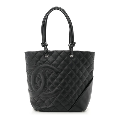 Chanel Calfskin Quilted Medium Cambon Tote Black 1 of 11