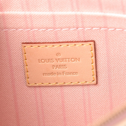 Louis Vuitton Damier Azur Neverfull MM GM Pochette Rose Ballerine 6 of 8