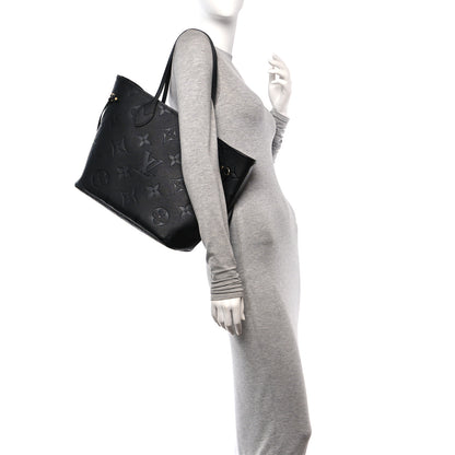 Louis Vuitton Empreinte Monogram Giant Neverfull MM Black 2 of 11