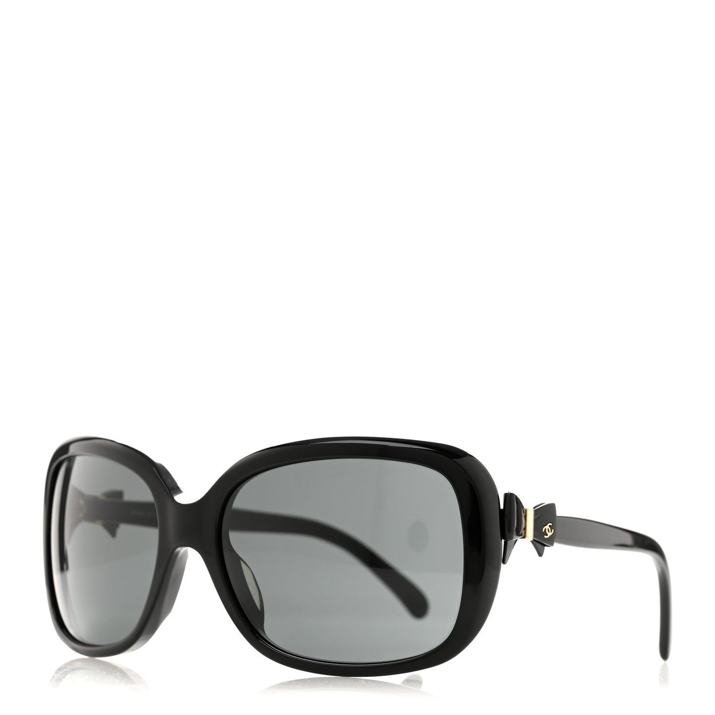 Acetate CC Bow Sunglasses 5171-A Black
