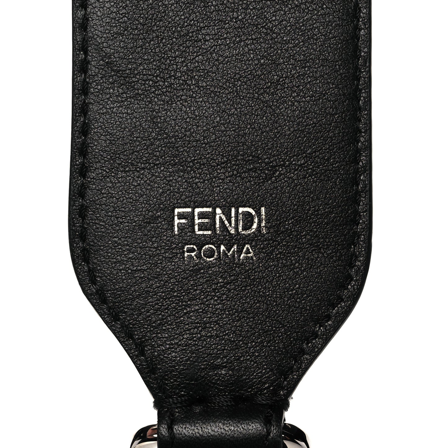 Velvet Tapestry Calfskin FF Reloaded Mini Strap You White Black