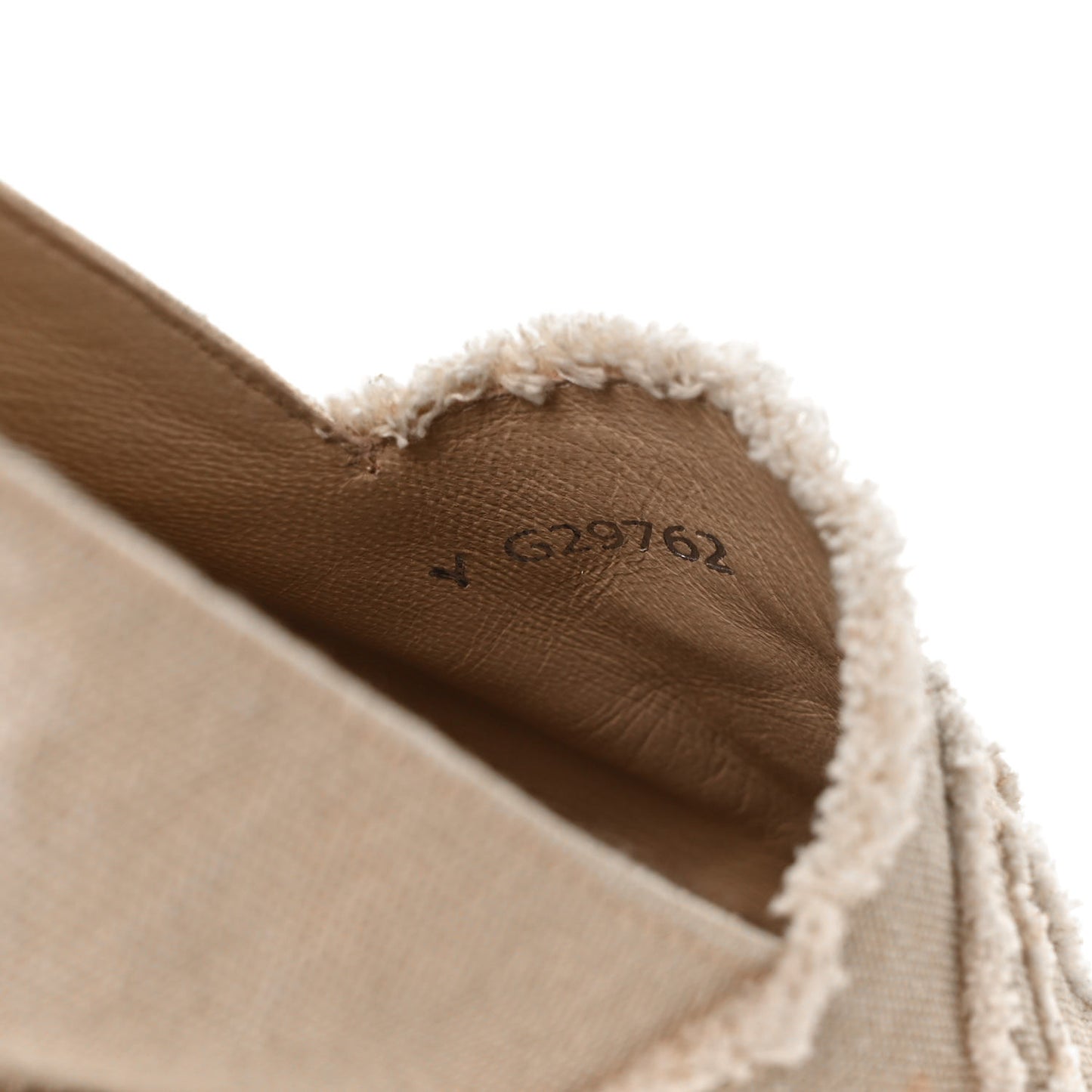 Linen CC Espadrilles 42 Beige Black