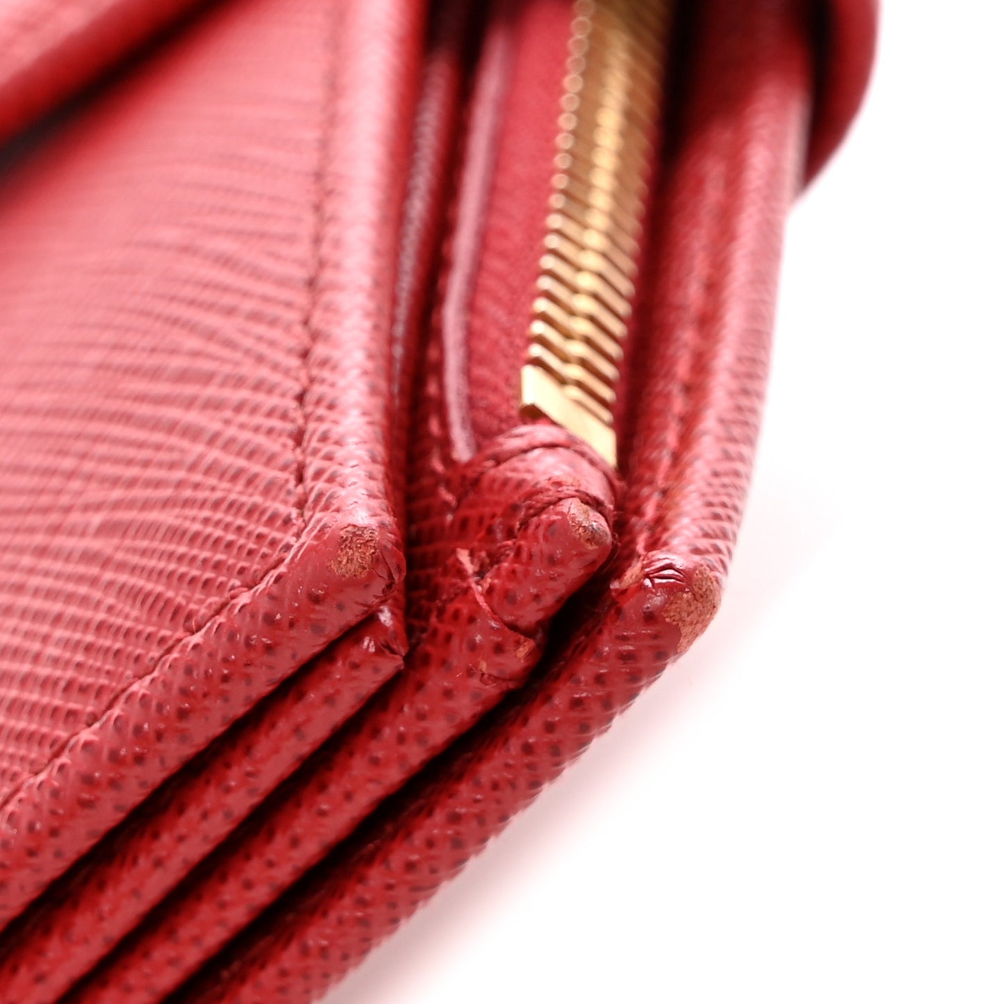Saffiano Metal Tab Wallet Fuoco
