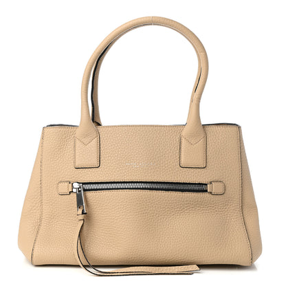 Marc Jacobs Textured Calfskin Satchel Beige 1 of 9