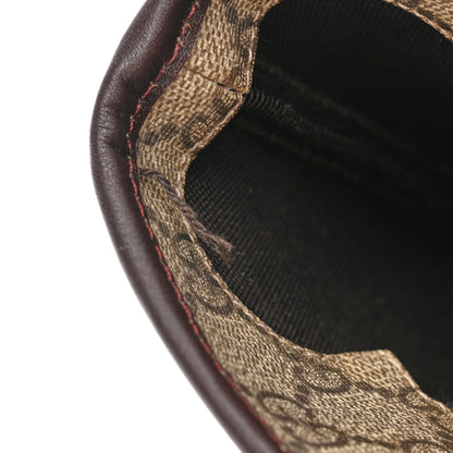 Gucci GG Supreme Monogram Medium Zippered Shopping Tote Dark Brown 11 of 11