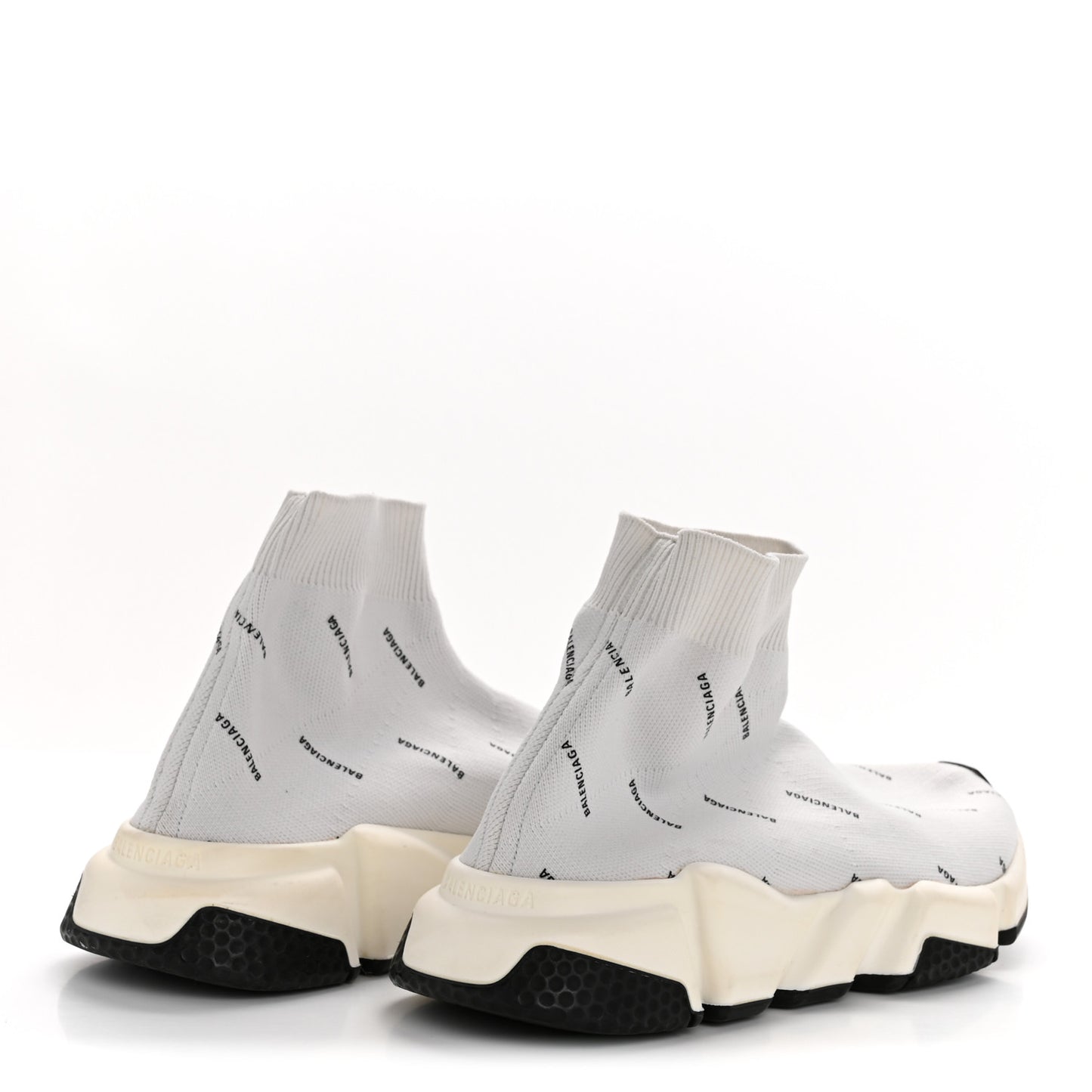 Technical 3D Recycled Knit Allover Logo Womens Speed 2.0 Sneakers 38 White
