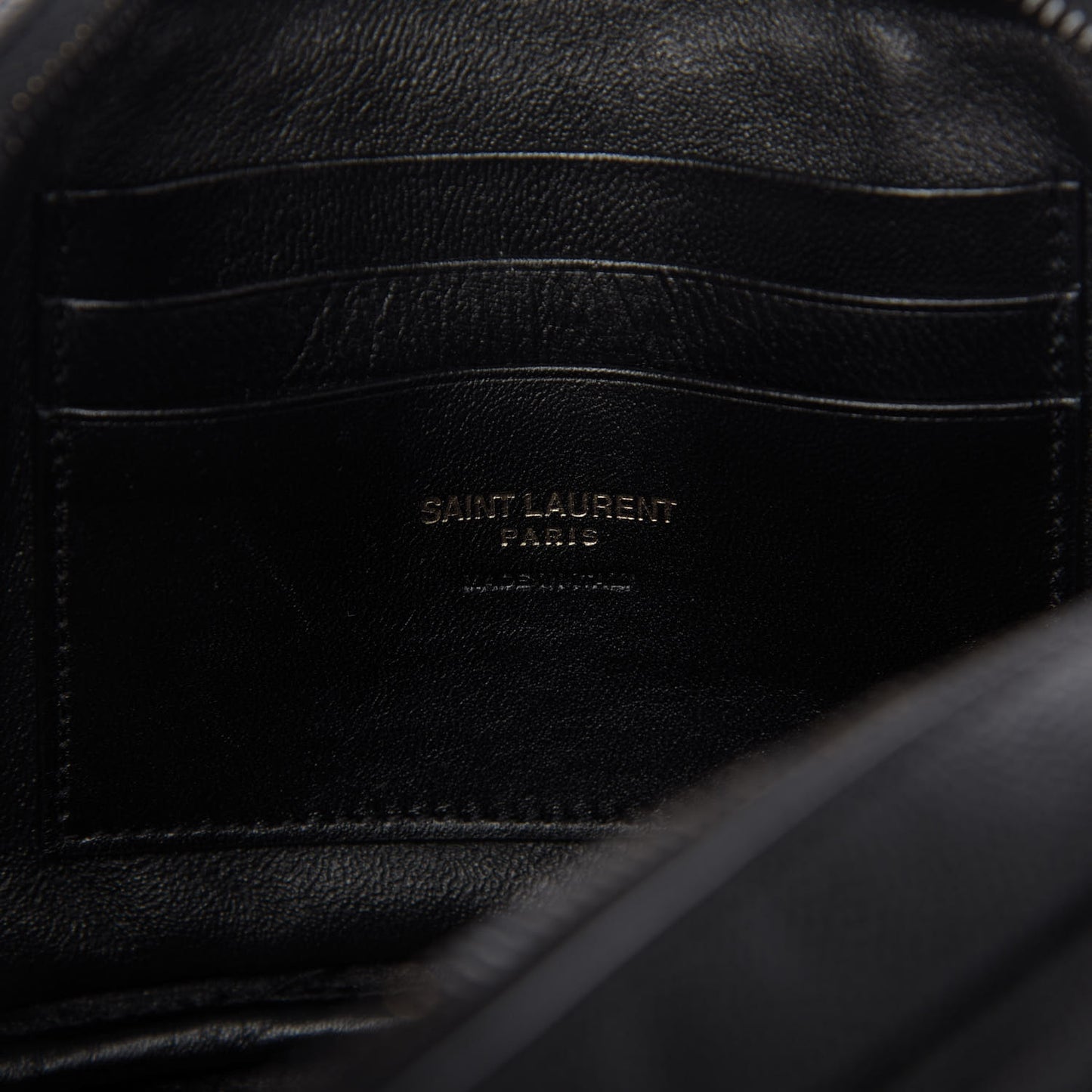 Grain De Poudre Matelasse Monogram Mini Lou Camera Bag Black