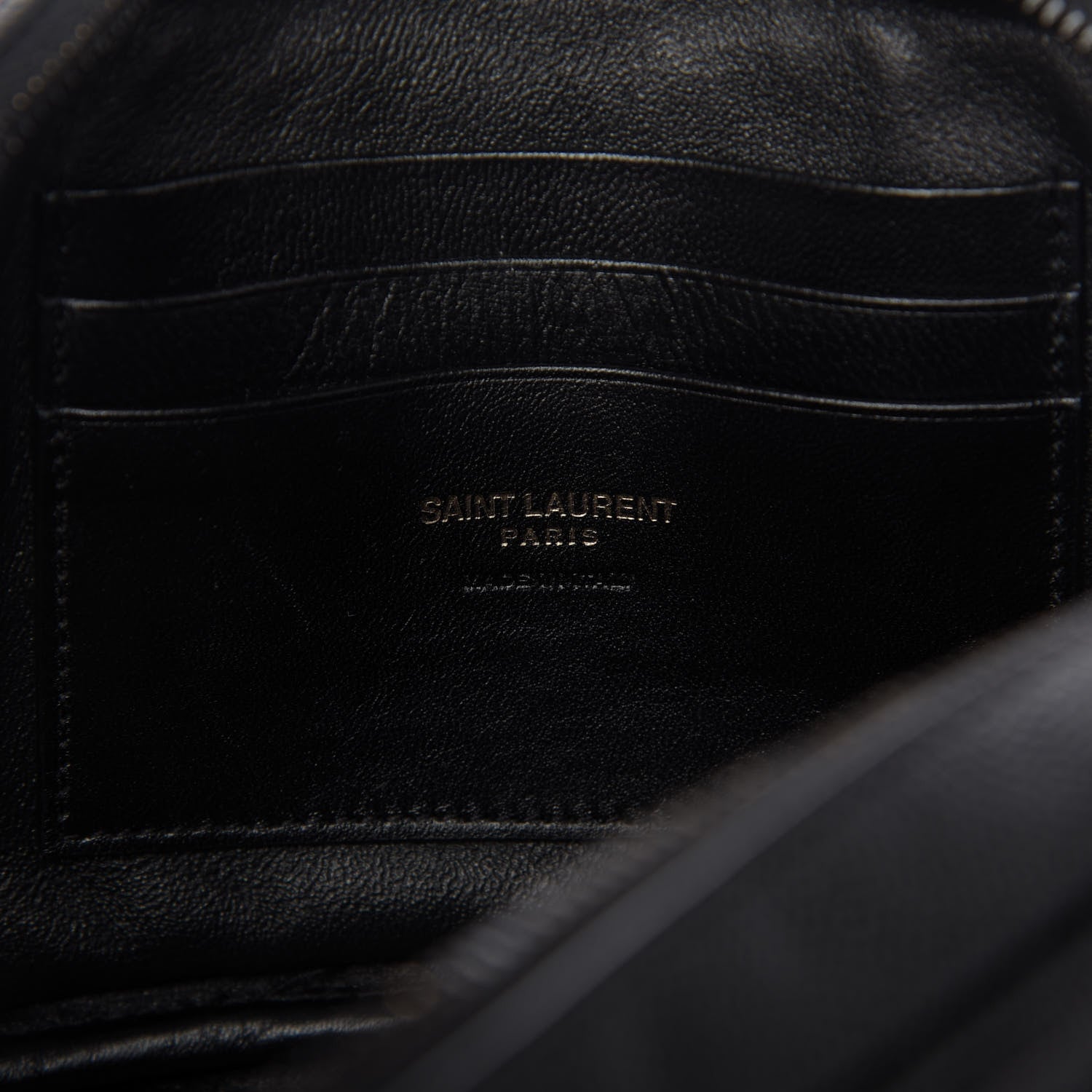 Saint Laurent Grain De Poudre Matelasse Monogram Mini Lou Camera Bag Black 8 of 10